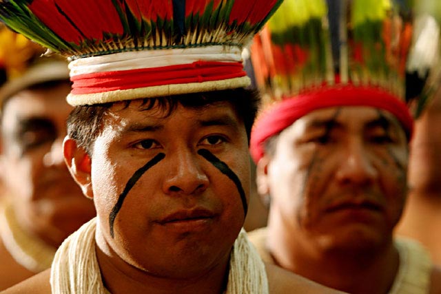 Indígenas Xingu en Cuiaba